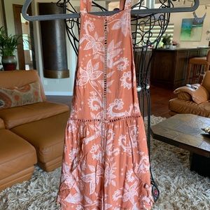 Orange Paisley Romper